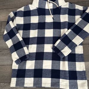 Vineyard Vines Buffalo Check Plaid Funnel Neck Pullover  w/Pockets Size: M
